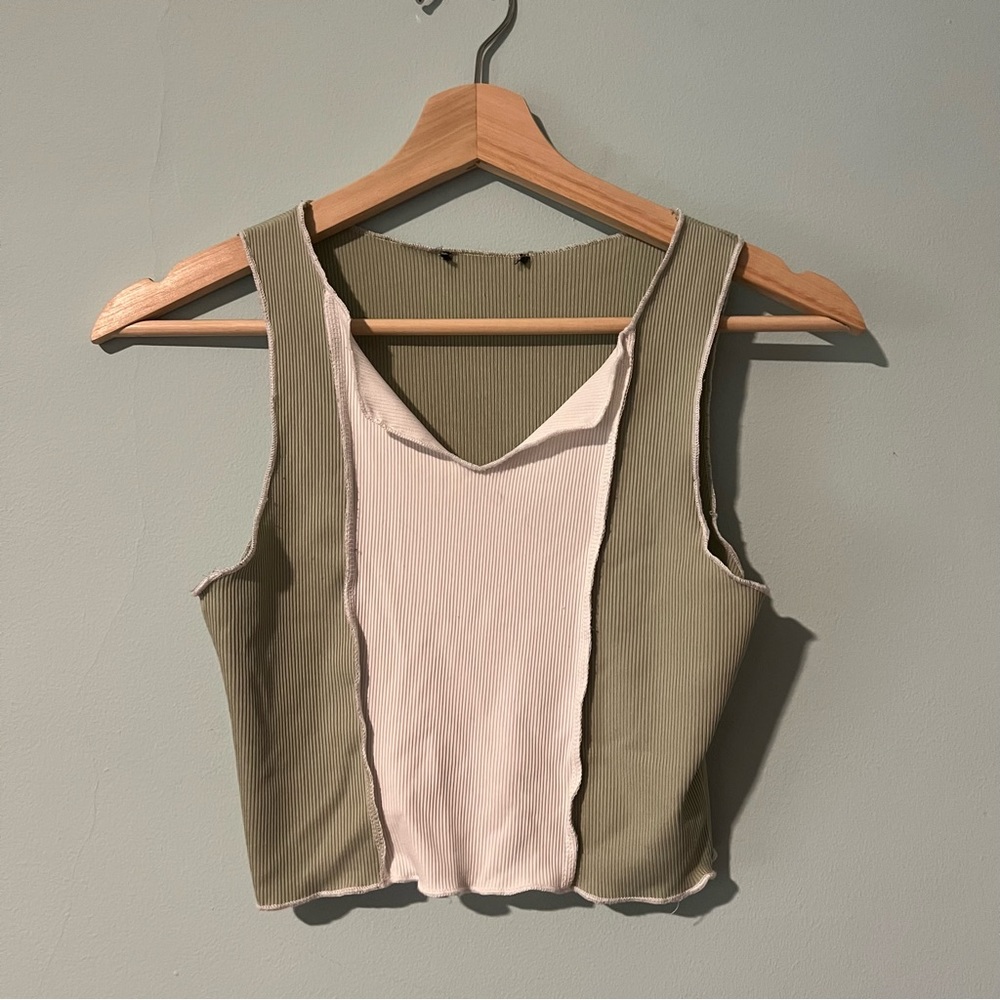 Urban Outfitters Low Cut Crop Tank Top